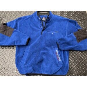 Rare Vtg 90s Polo Ralph Lauren Chaps Fleece Pullover Sweater Sz Large Blue rlx